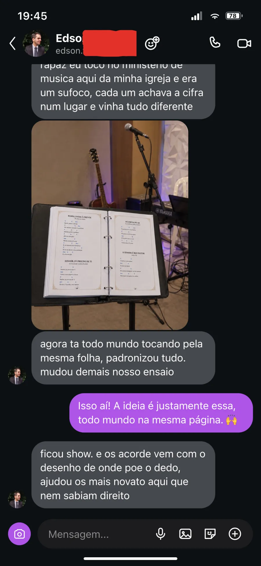 Depoimento de cliente